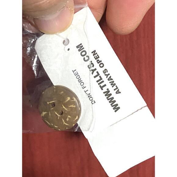 Sky And Sparrow Button Front Rust Midi Dress Crinkle Gauze L Boho Feminine Flowy - Picture 7 of 12